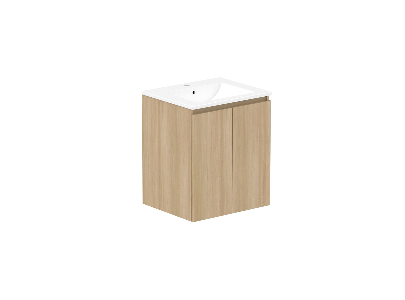 ADP Jane Vanity 600mm centre bowl in Plantation Ash