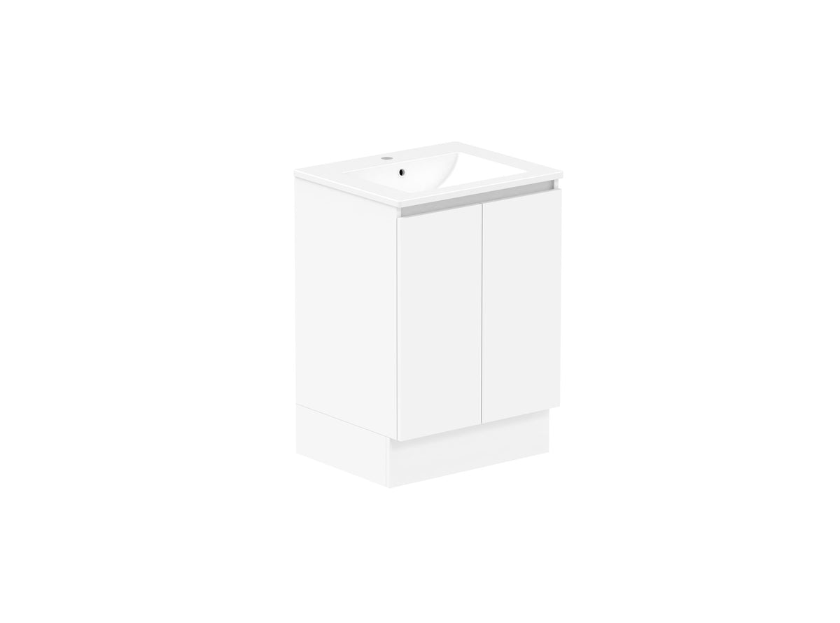 ADP Jane Vanity 600mm centre bowl in Polar White