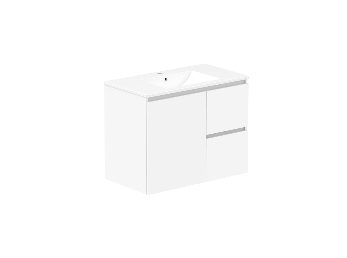 ADP Jane Vanity 900mm centre bowl in Polar White