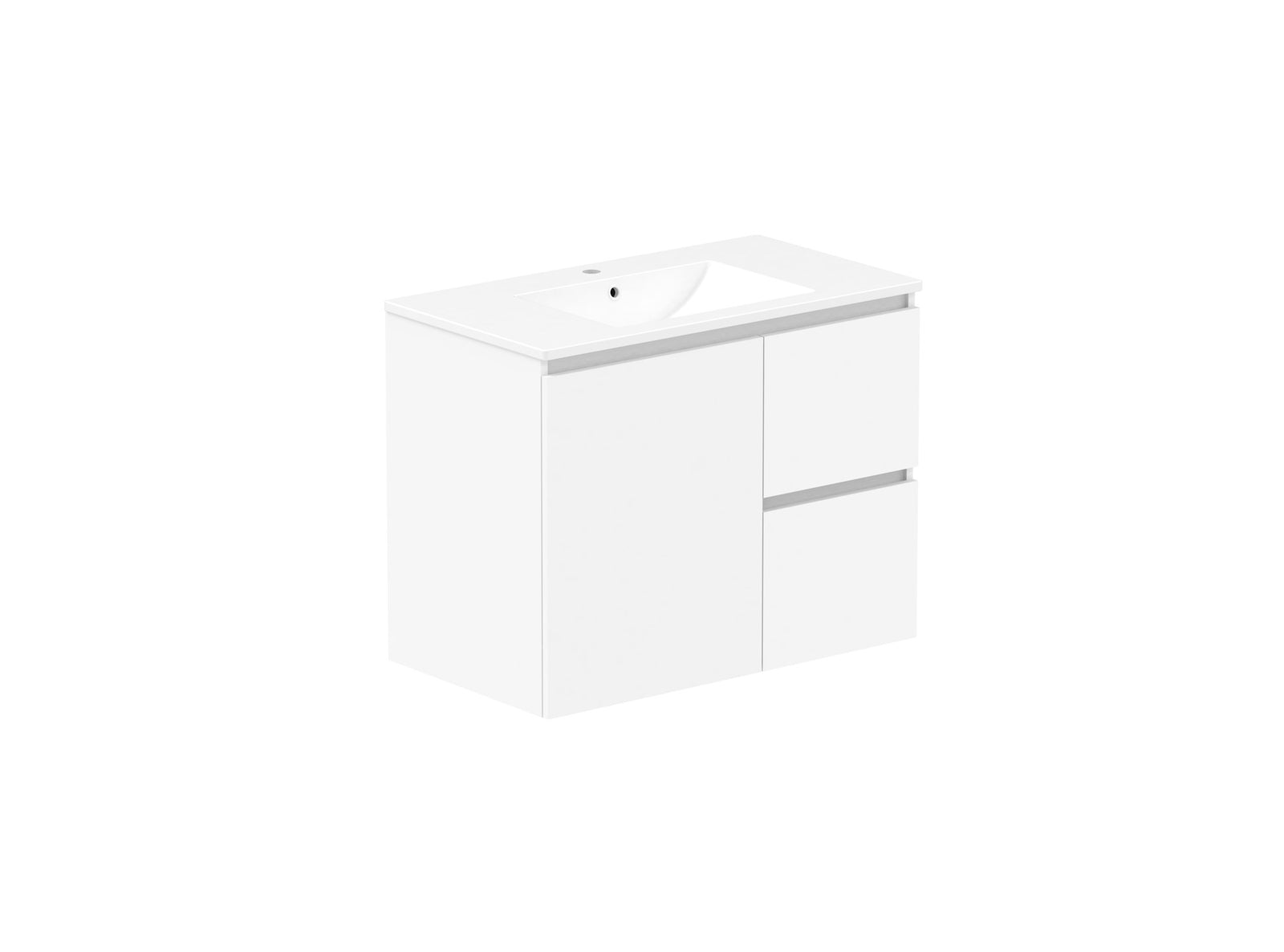 ADP Jane Vanity 900mm centre bowl in Polar White