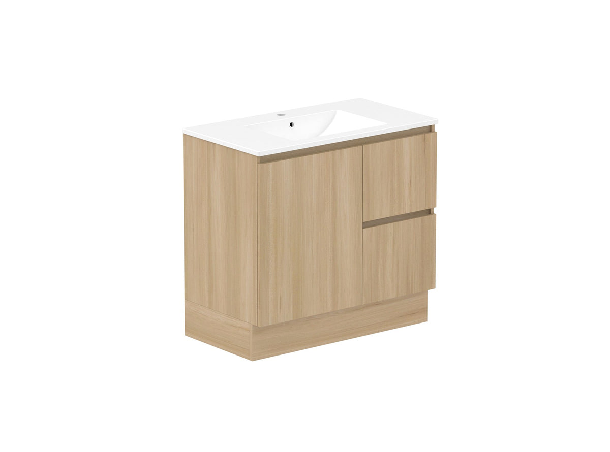 ADP Jane Vanity 900mm centre bowl in Plantation Ash