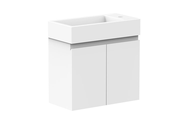 ADP Lily Wall Hung Vanity, side view