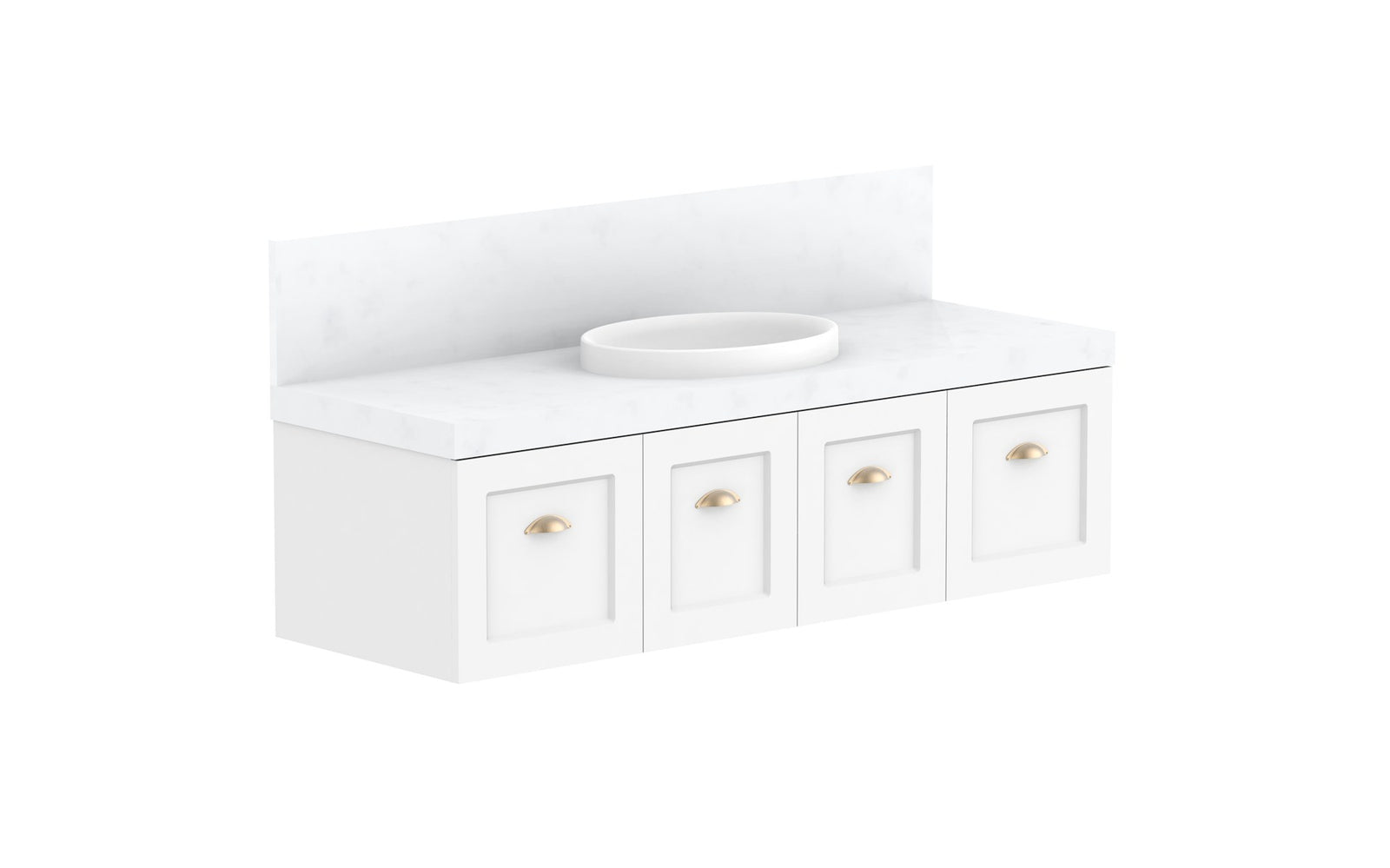 ADP London Wall Hung Vanity 1500mm centre bowl
