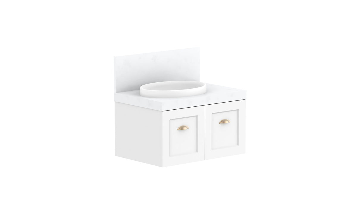 ADP London Wall Hung Vanity 750mm left offset bowl