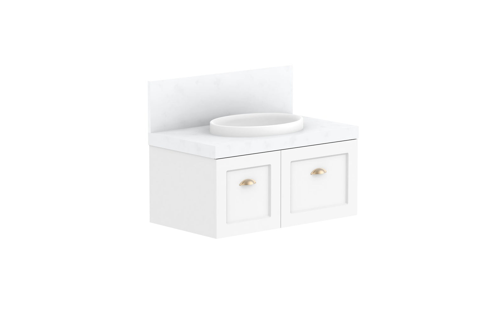ADP London Wall Hung Vanity 900mm centre bowl