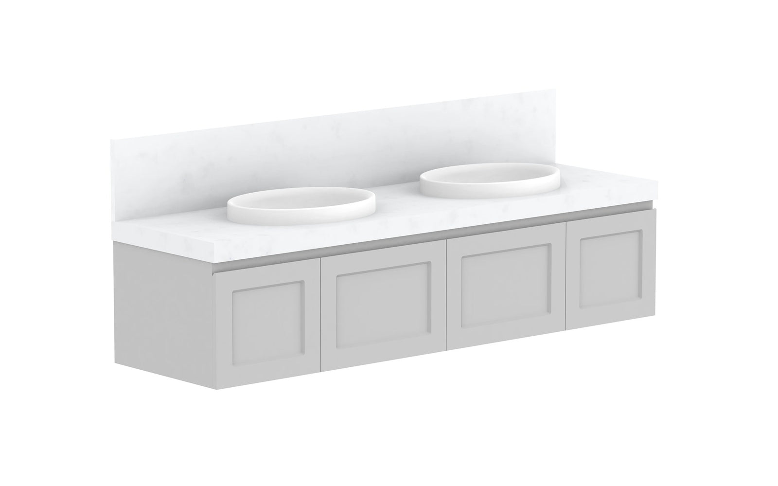 ADP London Wall Hung Vanity 1800mm double bowl