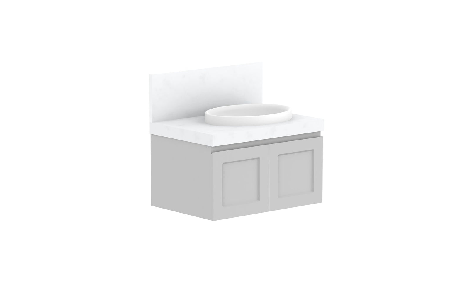 ADP London Wall Hung Vanity 750mm right offset bowl