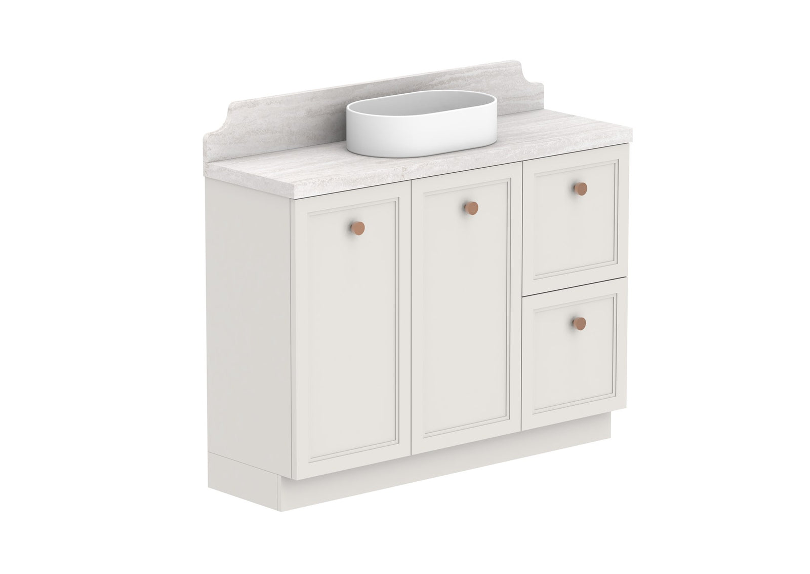 ADP Mabel Ensuite Floor Mount Vanity 1200mm centre bowl