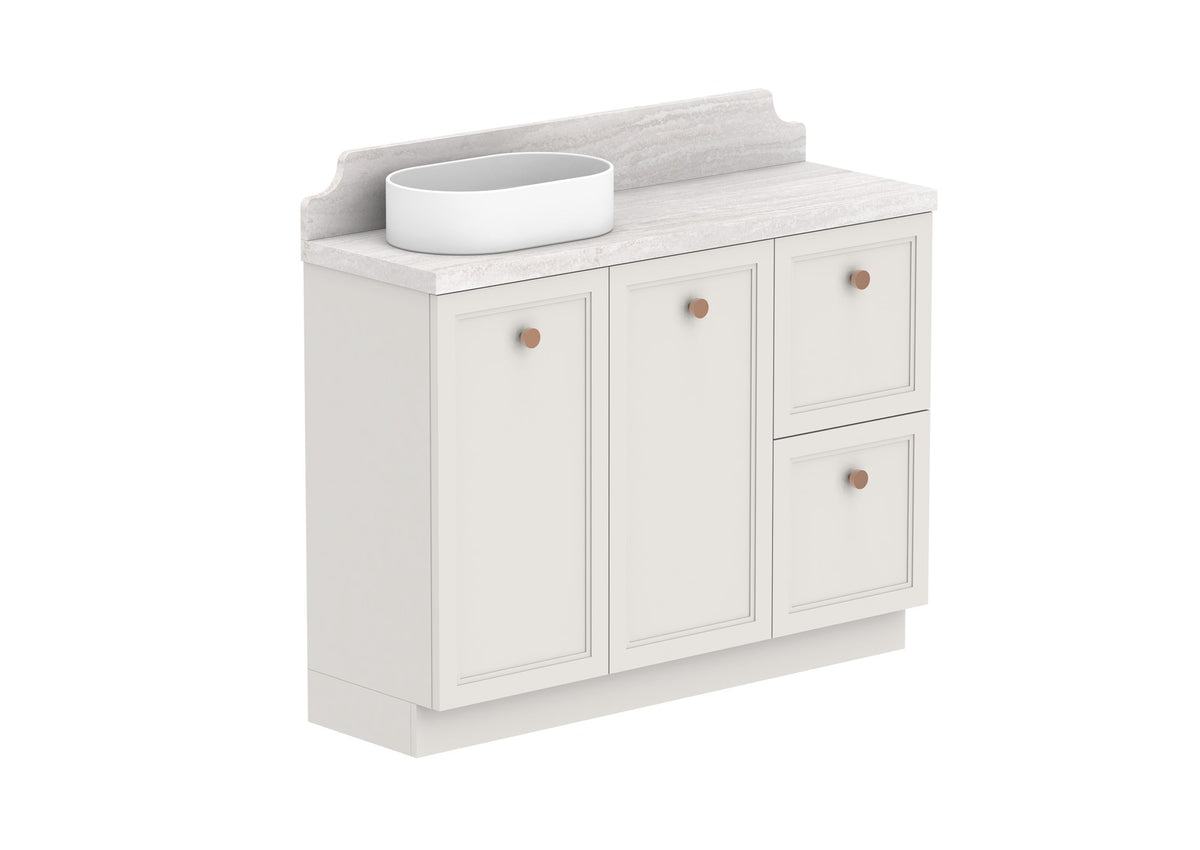 ADP Mabel Ensuite Floor Mount Vanity 1200mm left offset bowl