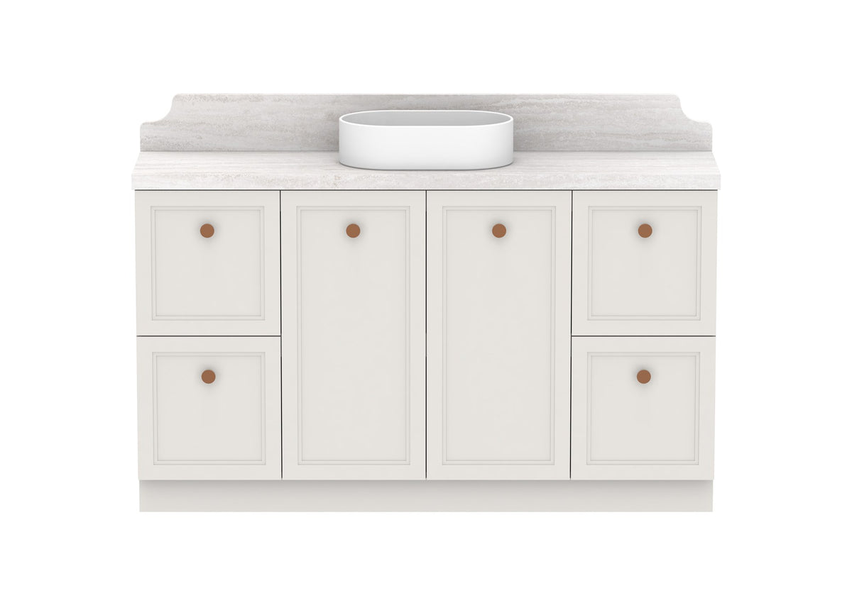 ADP Mabel Ensuite Floor Mount Vanity 1500mm centre bowl, front view