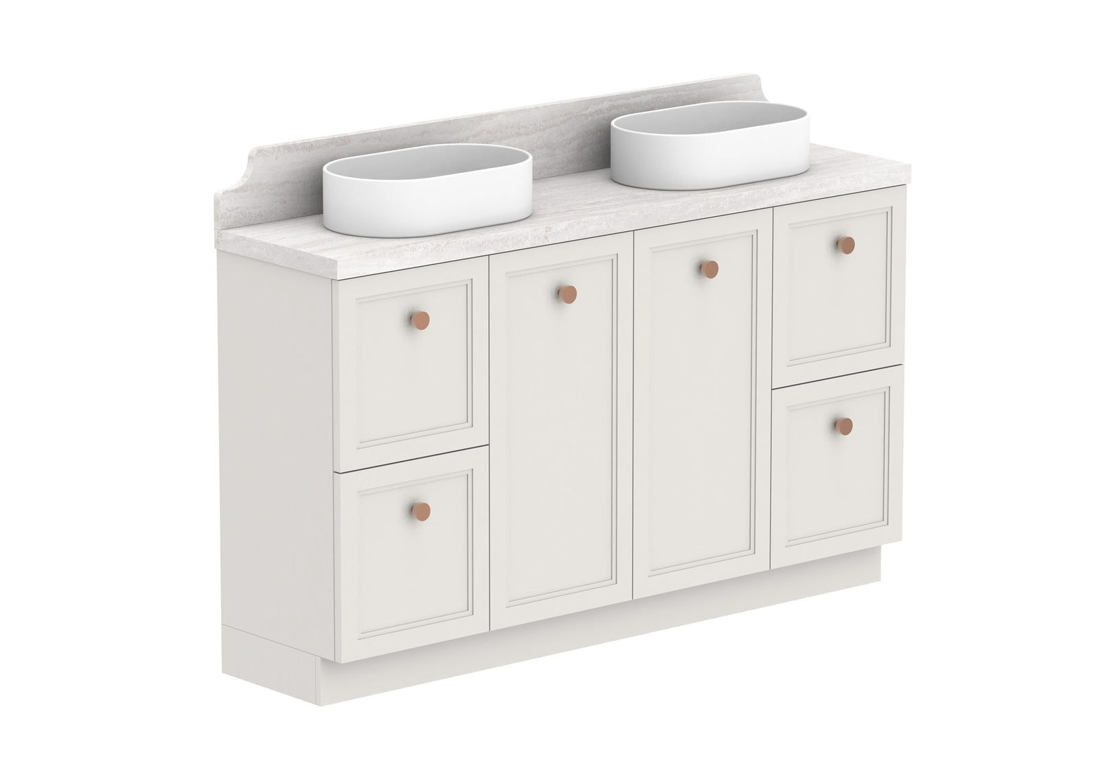 ADP Mabel Ensuite Floor Mount Vanity 1500mm double bowl