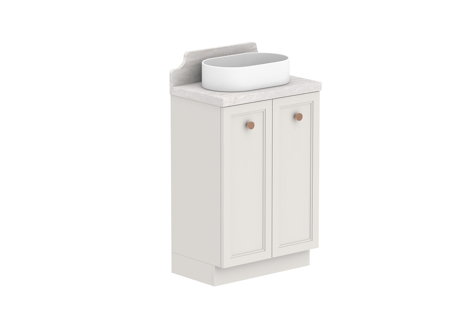 ADP Mabel Ensuite Floor Mount Vanity 600mm centre bowl