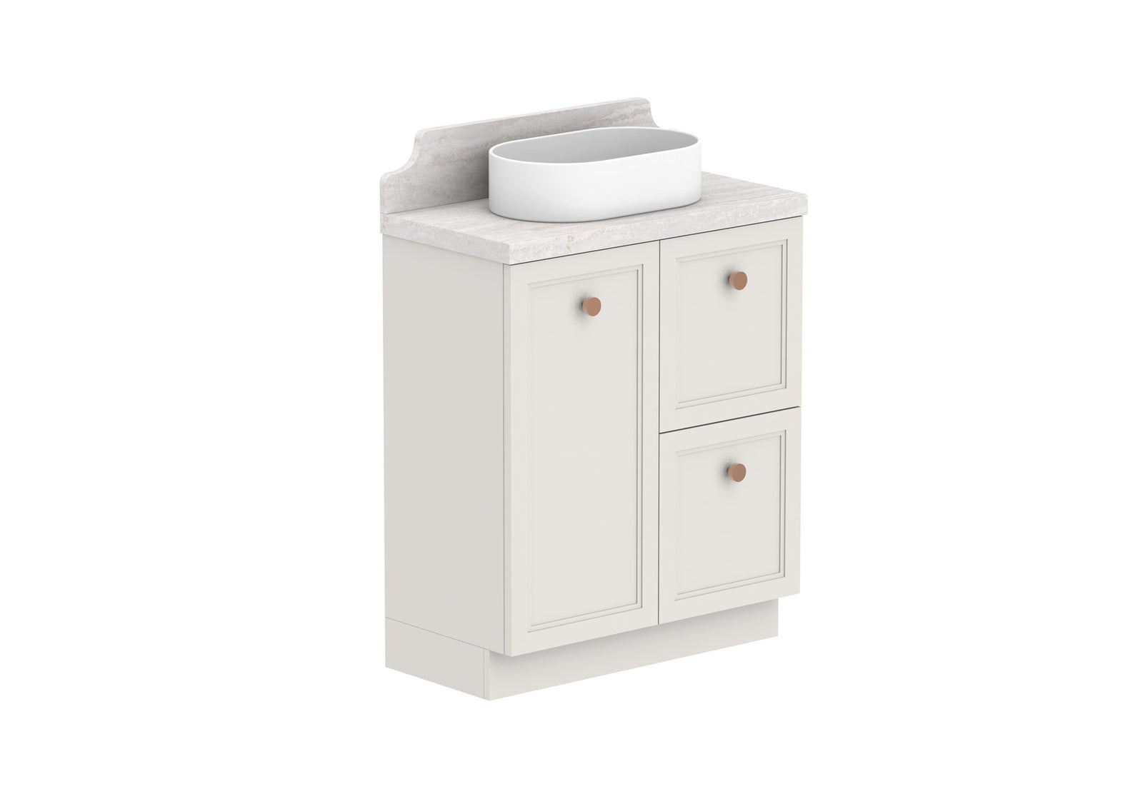 ADP Mabel Ensuite Floor Mount Vanity 750mm centre bowl