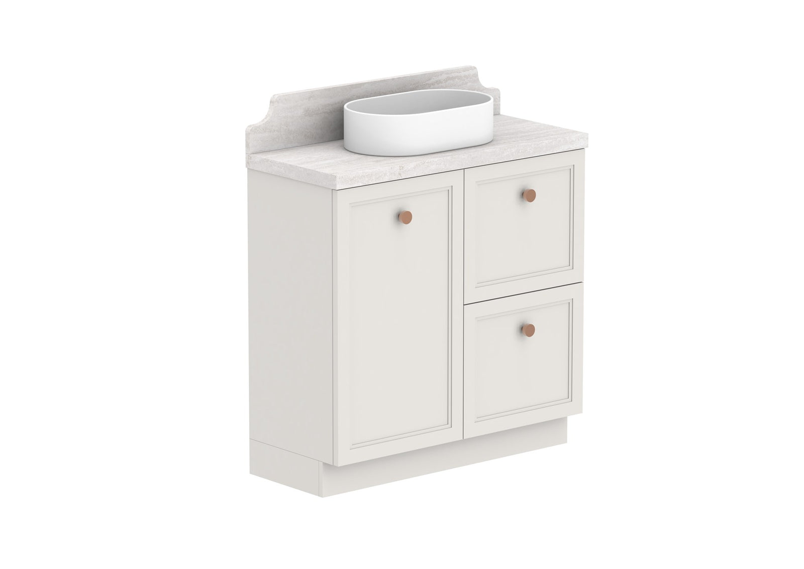 ADP Mabel Ensuite Floor Mount Vanity 900mm centre bowl