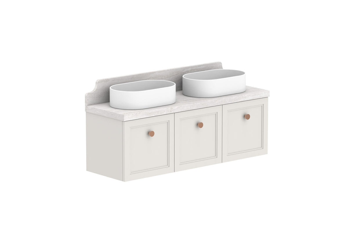 ADP Mabel Ensuite Wall Hung Vanity 1200mm double bowl