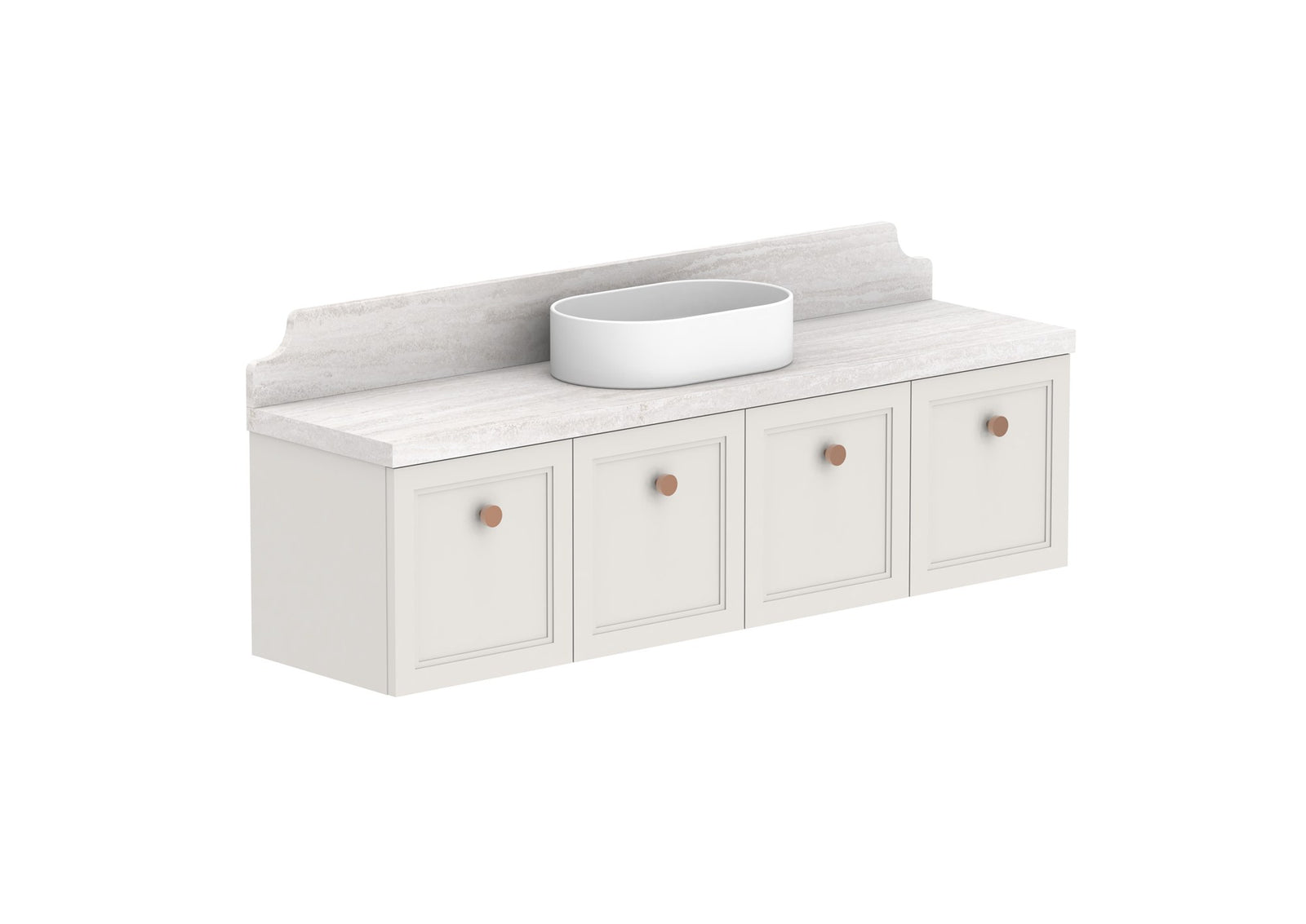 ADP Mabel Ensuite Wall Hung Vanity 1500mm centre bowl