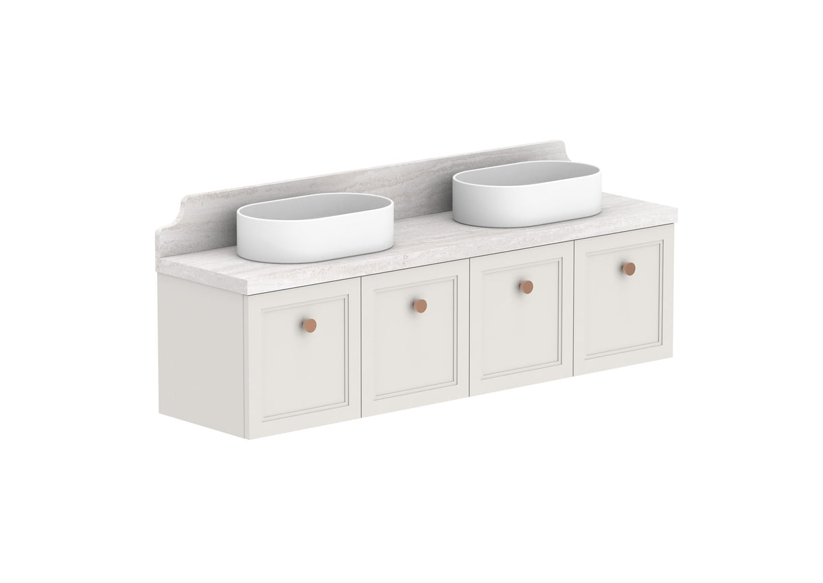 ADP Mabel Ensuite Wall Hung Vanity 1500mm double bowl