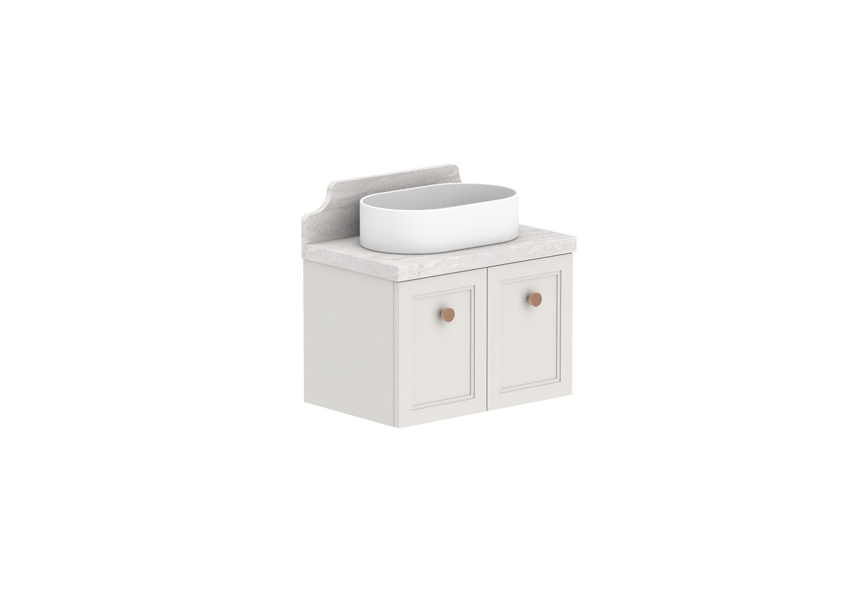 ADP Mabel Ensuite Wall Hung Vanity 600mm centre bowl