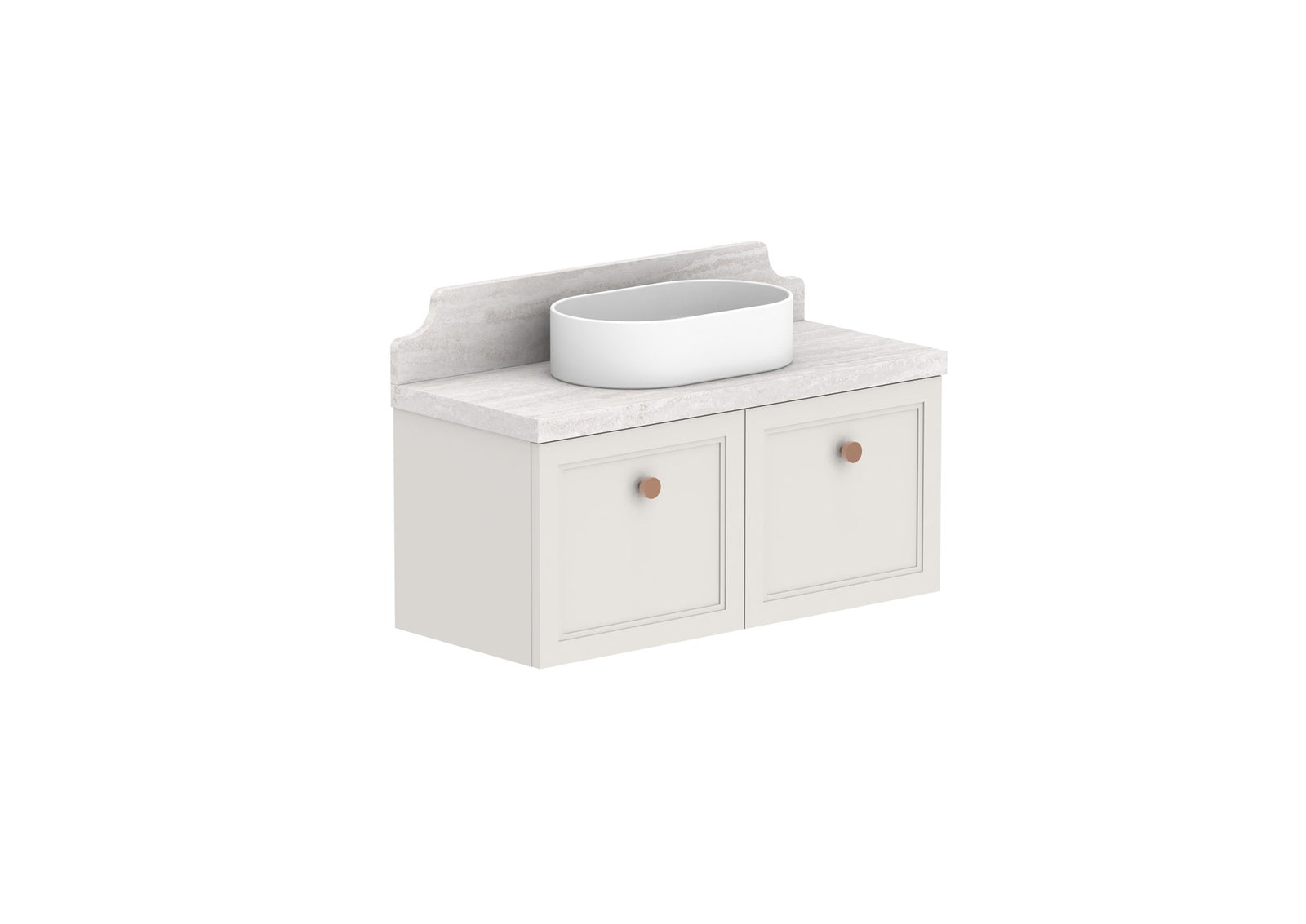 ADP Mabel Ensuite Wall Hung Vanity 900mm centre bowl