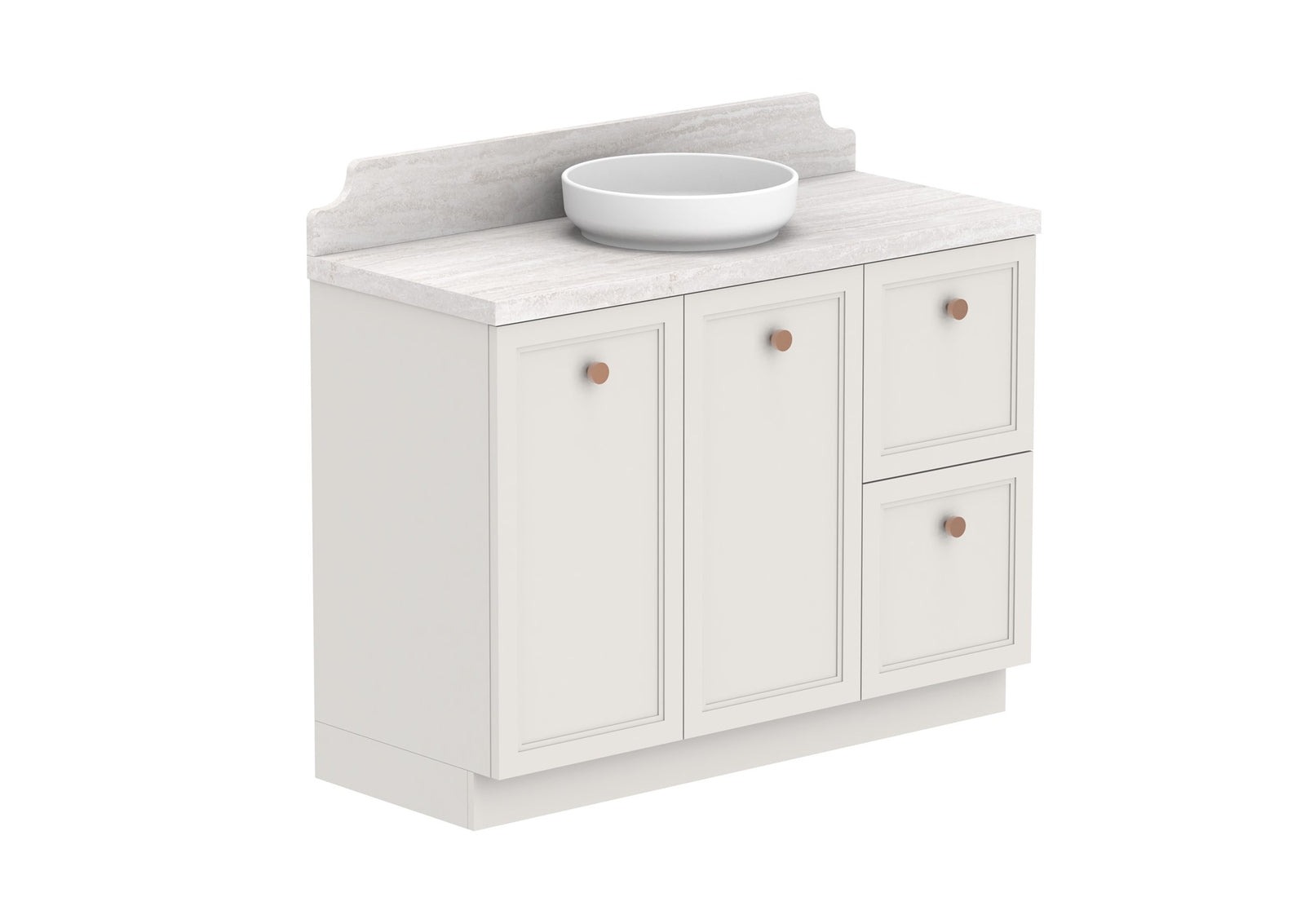 ADP Mabel Full Depth Floor Mount Vanity 1200mm centre bowl