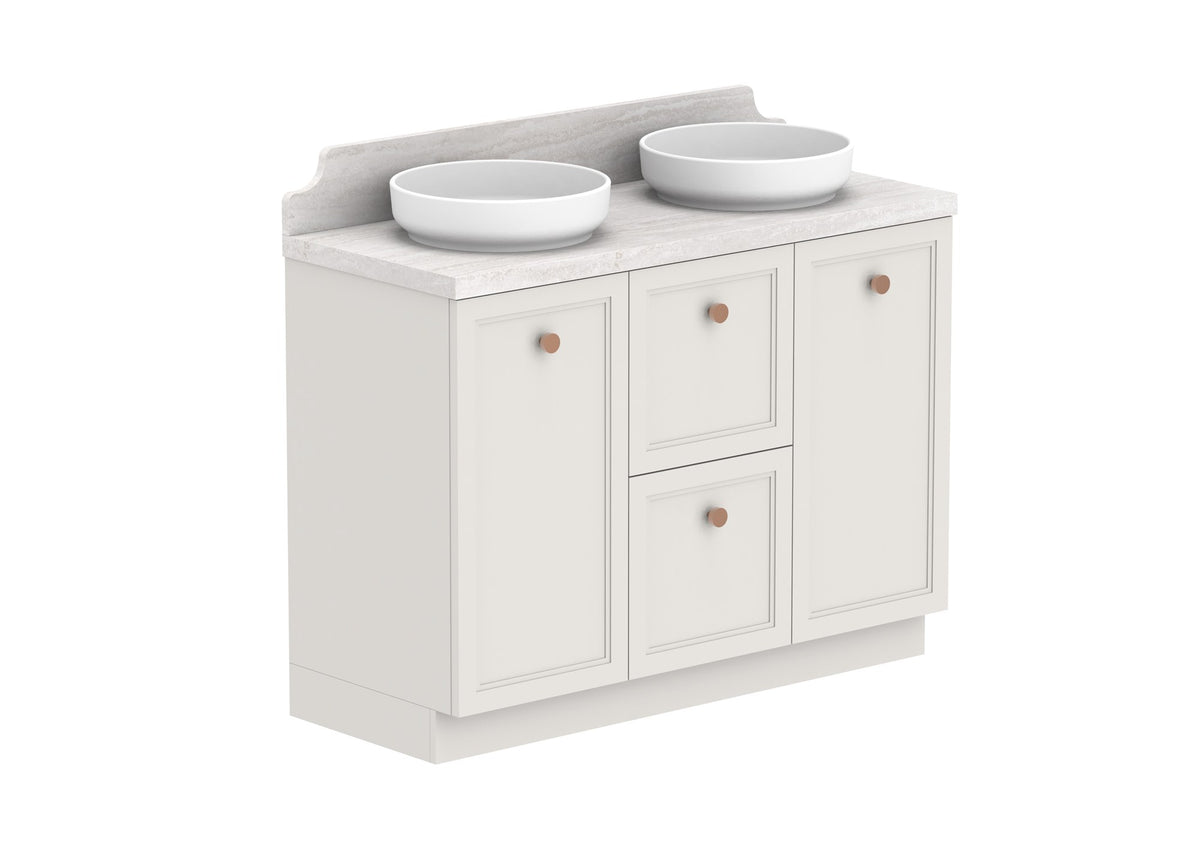 ADP Mabel Full Depth Floor Mount Vanity 1200mm double bowl