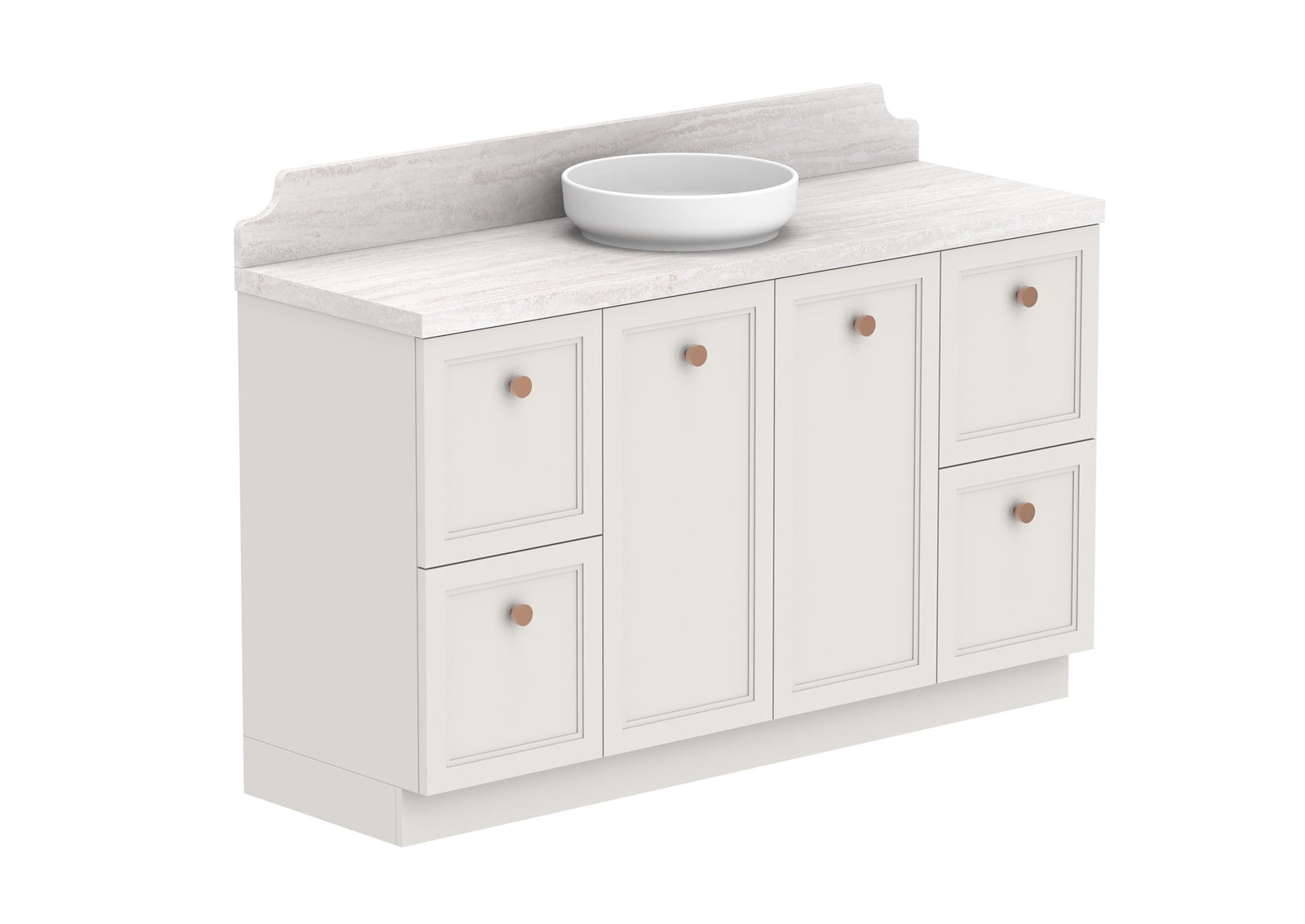 ADP Mabel Full Depth Floor Mount Vanity 1500mm centre bowl