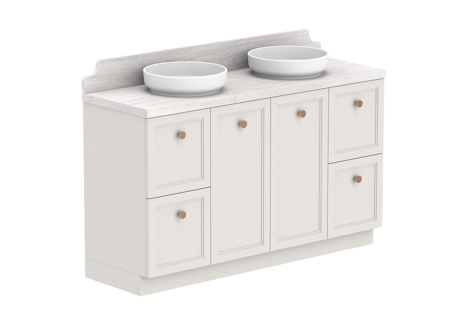 ADP Mabel Full Depth Floor Mount Vanity 1500mm double bowl