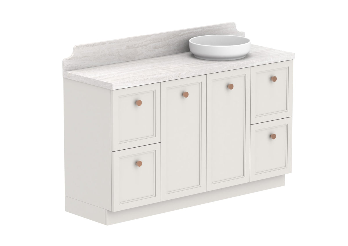 ADP Mabel Full Depth Floor Mount Vanity 1500mm right offset bowl