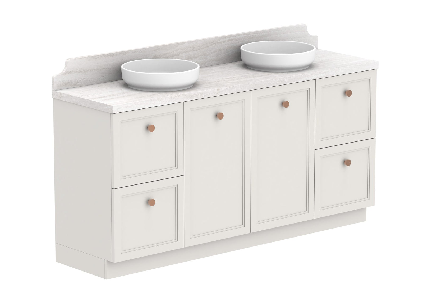 ADP Mabel Full Depth Floor Mount Vanity 1800mm double bowl