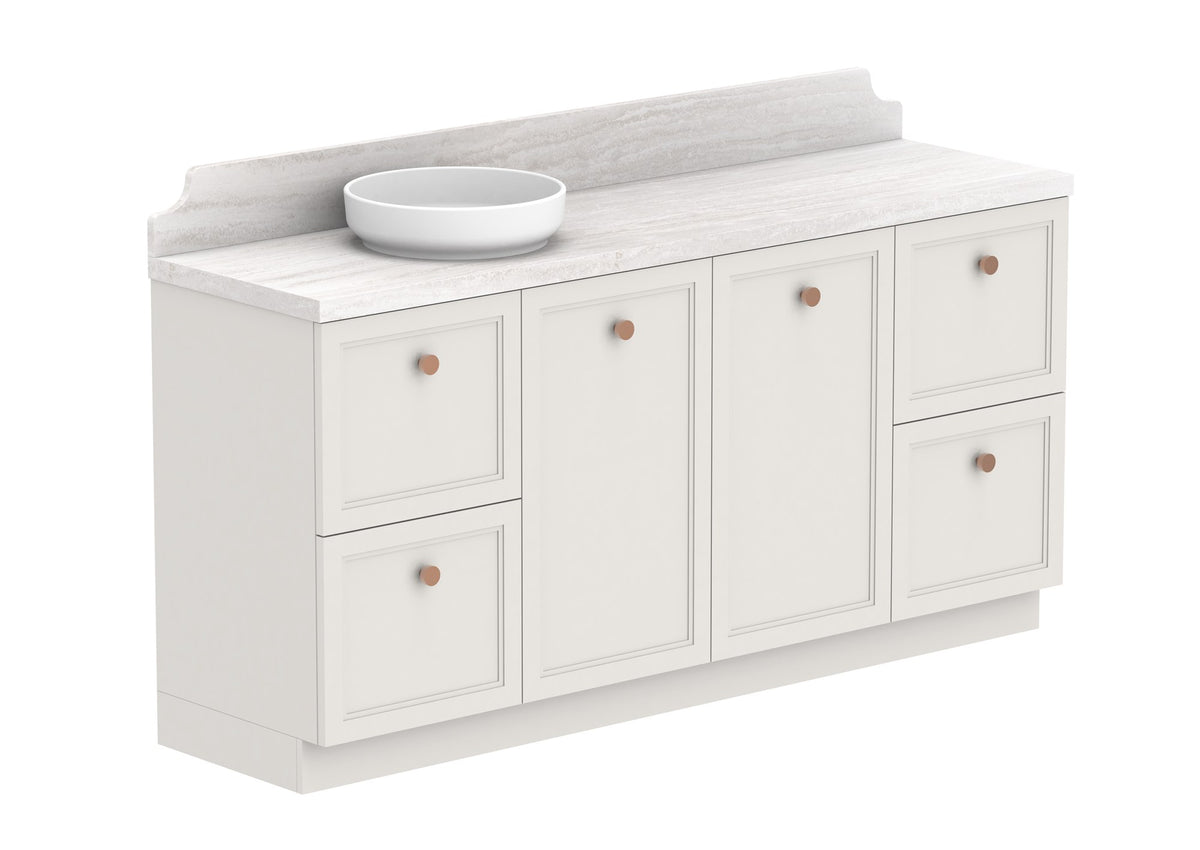 ADP Mabel Full Depth Floor Mount Vanity 1800mm left offset bowl