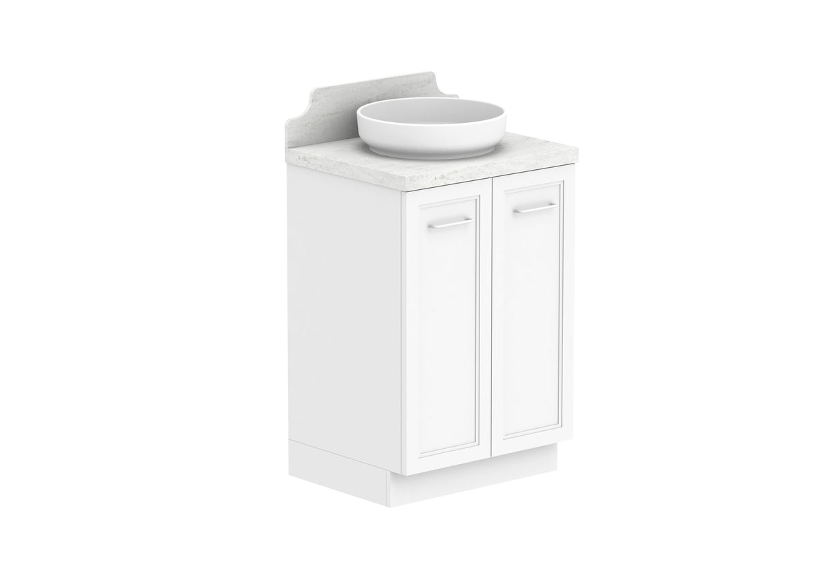 ADP Mabel Full Depth Floor Mount Vanity 600mm centre bowl, with handles