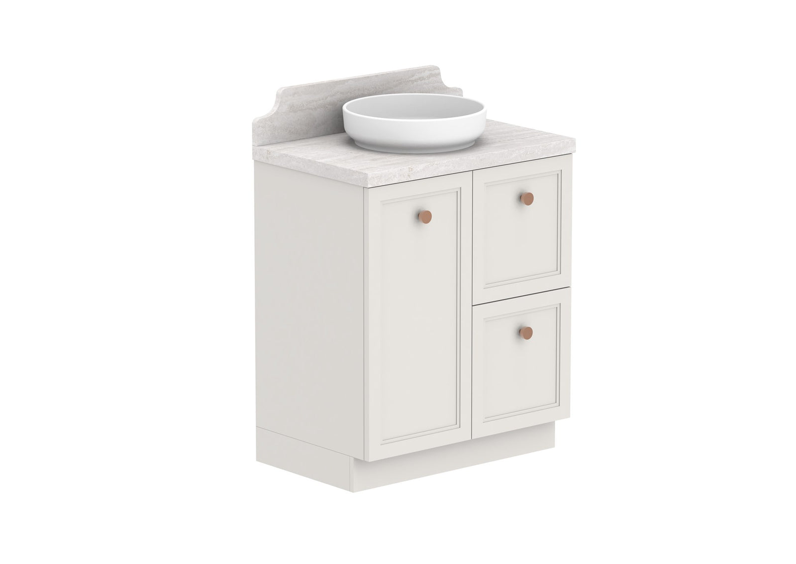 ADP Mabel Full Depth Floor Mount Vanity 750mm centre bowl
