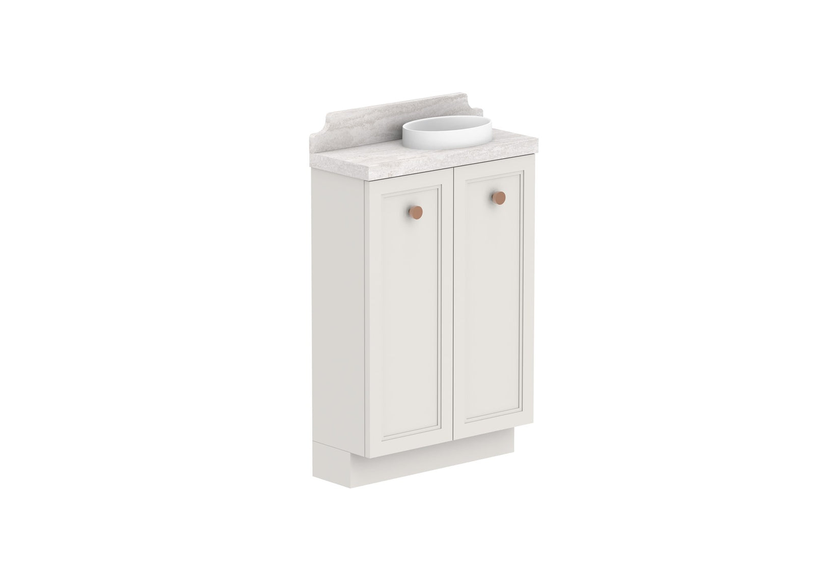 ADP Mabel Mini Floor Mount Vanity 600mm right offset bowl