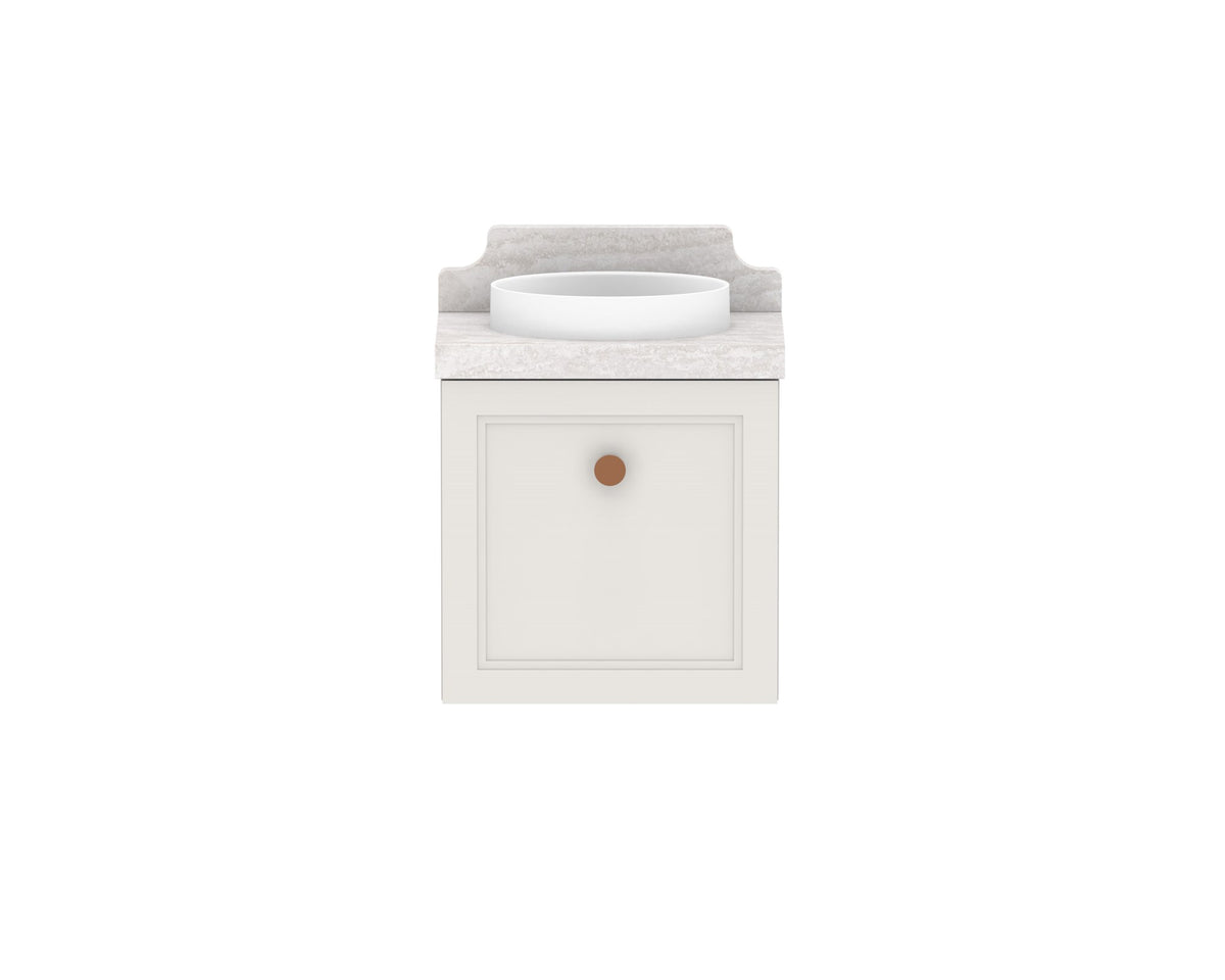 ADP Mabel Mini Wall Hung Vanity 400mm, front view