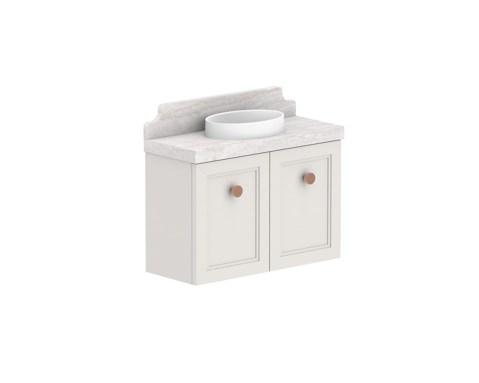 ADP Mabel Mini Wall Hung Vanity 600mm centre bowl