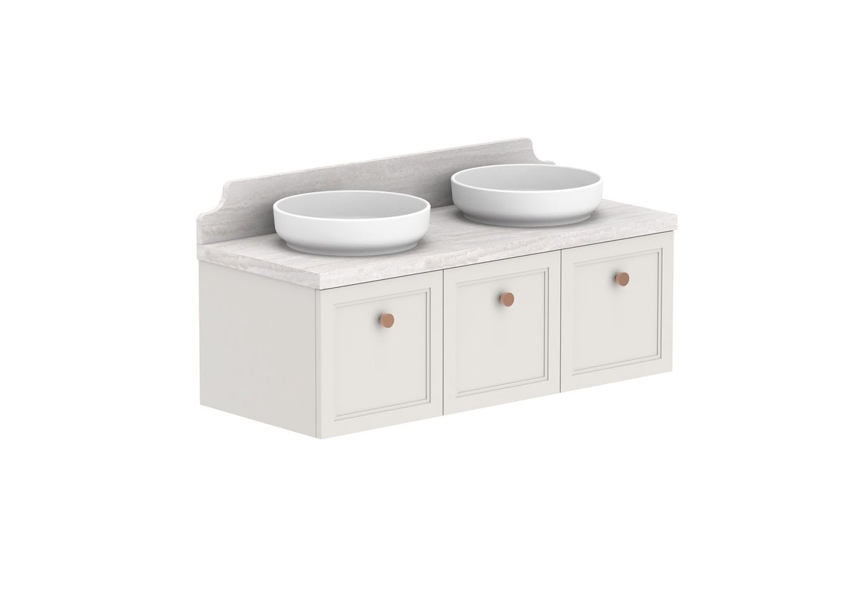 ADP Mabel Full Depth Wall Hung Vanity 1200mm double bowl