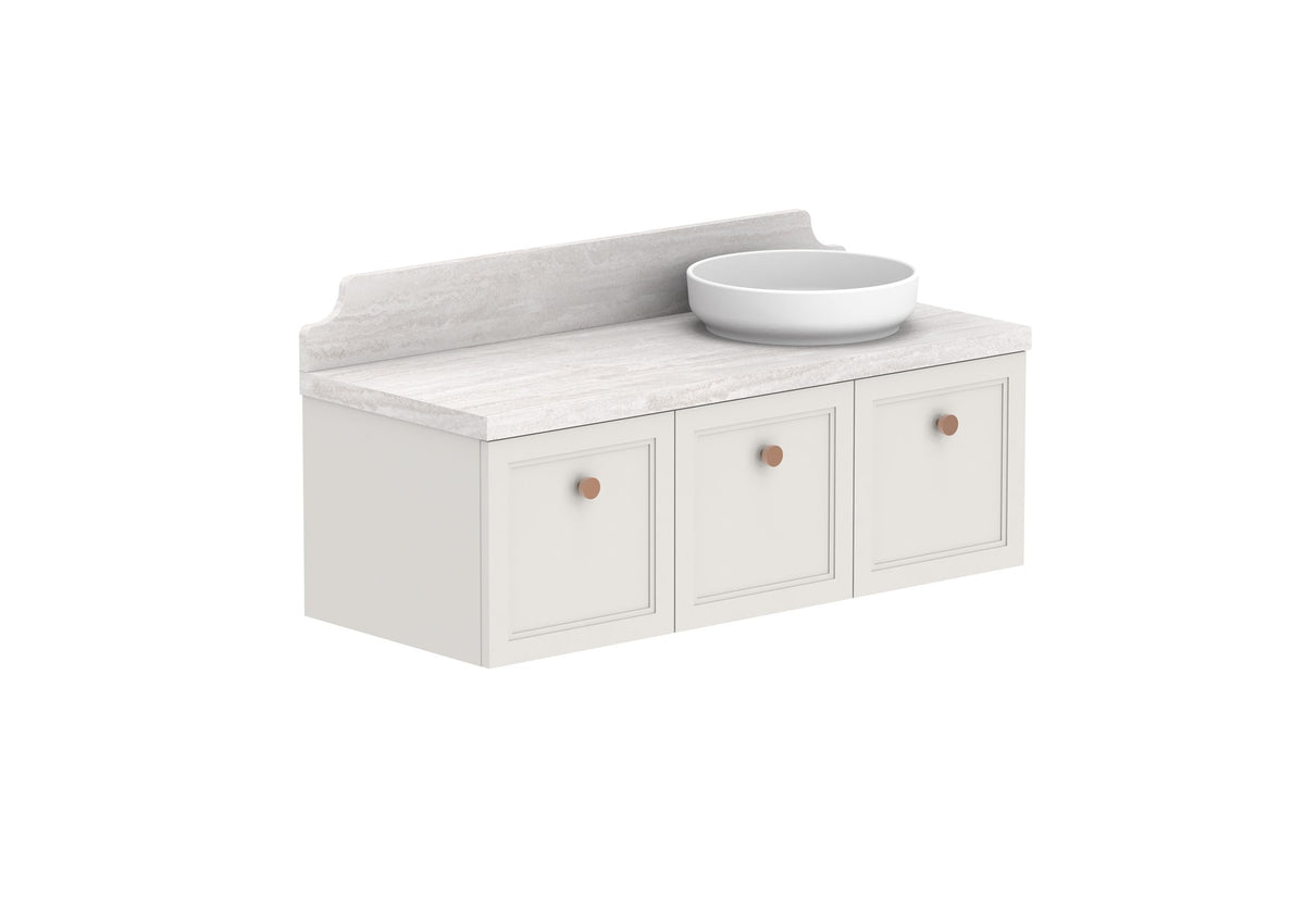 ADP Mabel Full Depth Wall Hung Vanity 1200mm right offset bowl