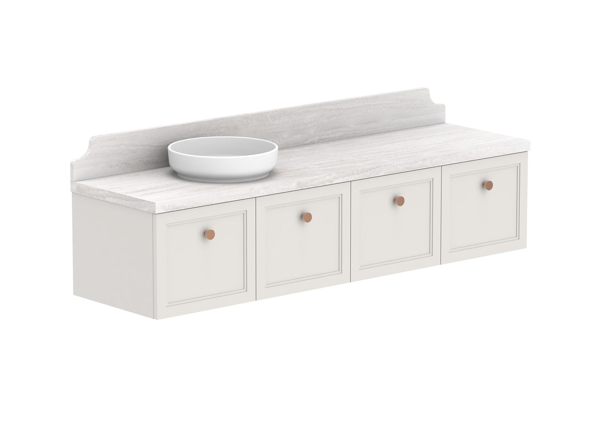 ADP Mabel Full Depth Wall Hung Vanity 1800mm left offset bowl