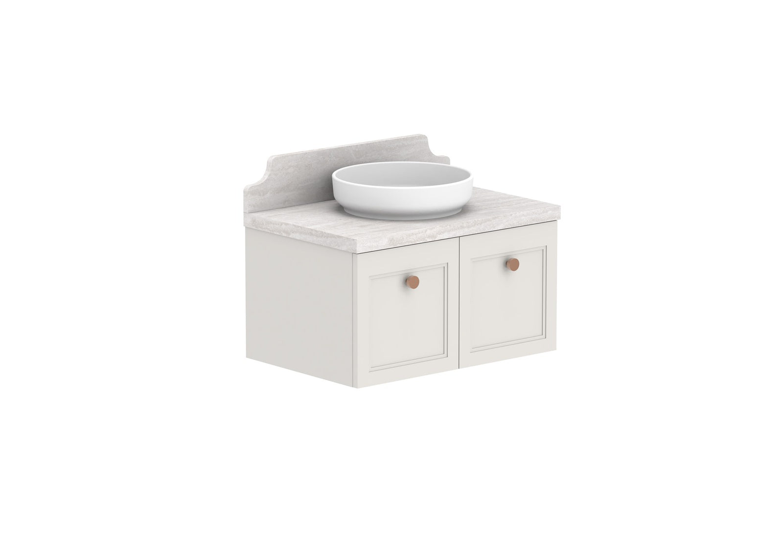 ADP Mabel Full Depth Wall Hung Vanity 750mm centre bowl