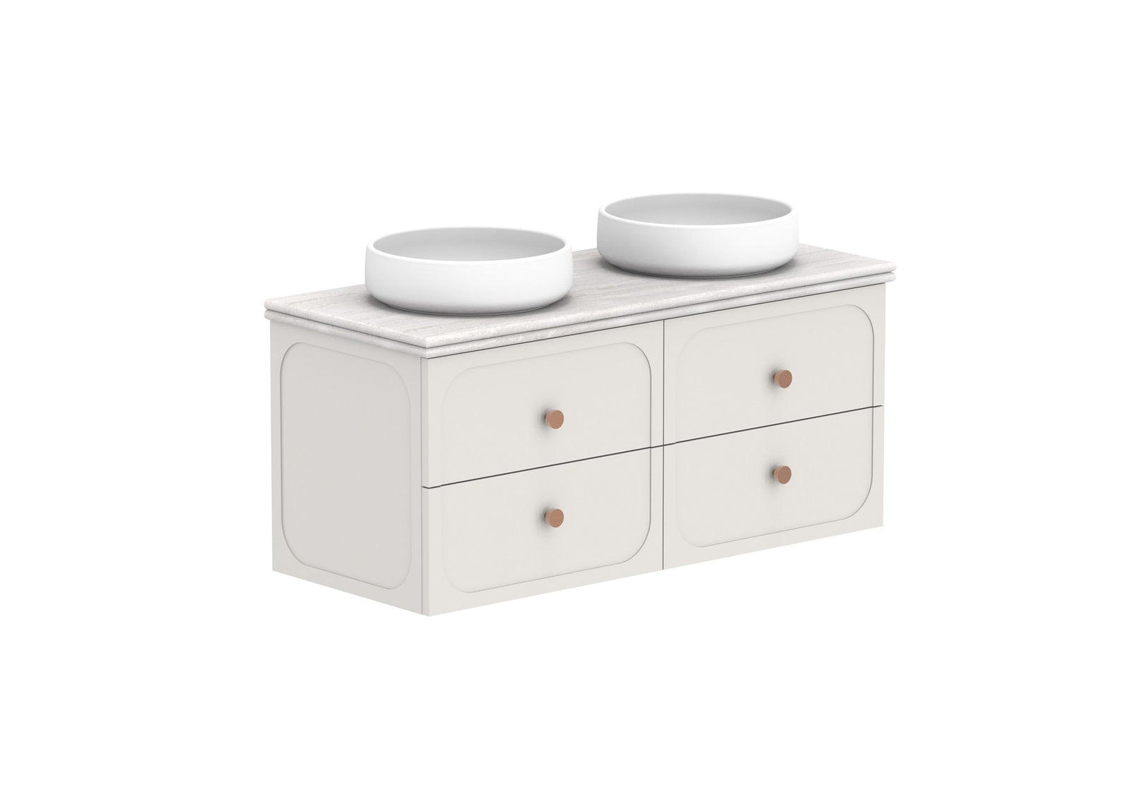ADP Madden Wall Hung Vanity 1200mm double bowl