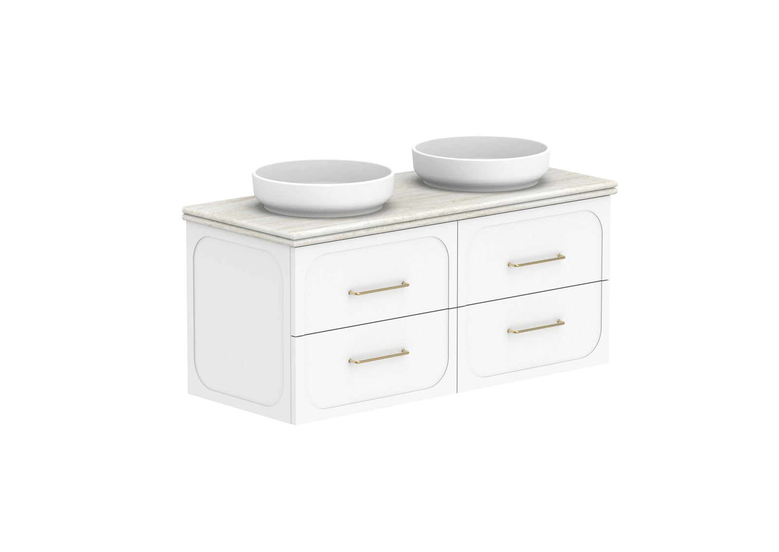 ADP Madden Wall Hung Vanity 1200mm double bowl