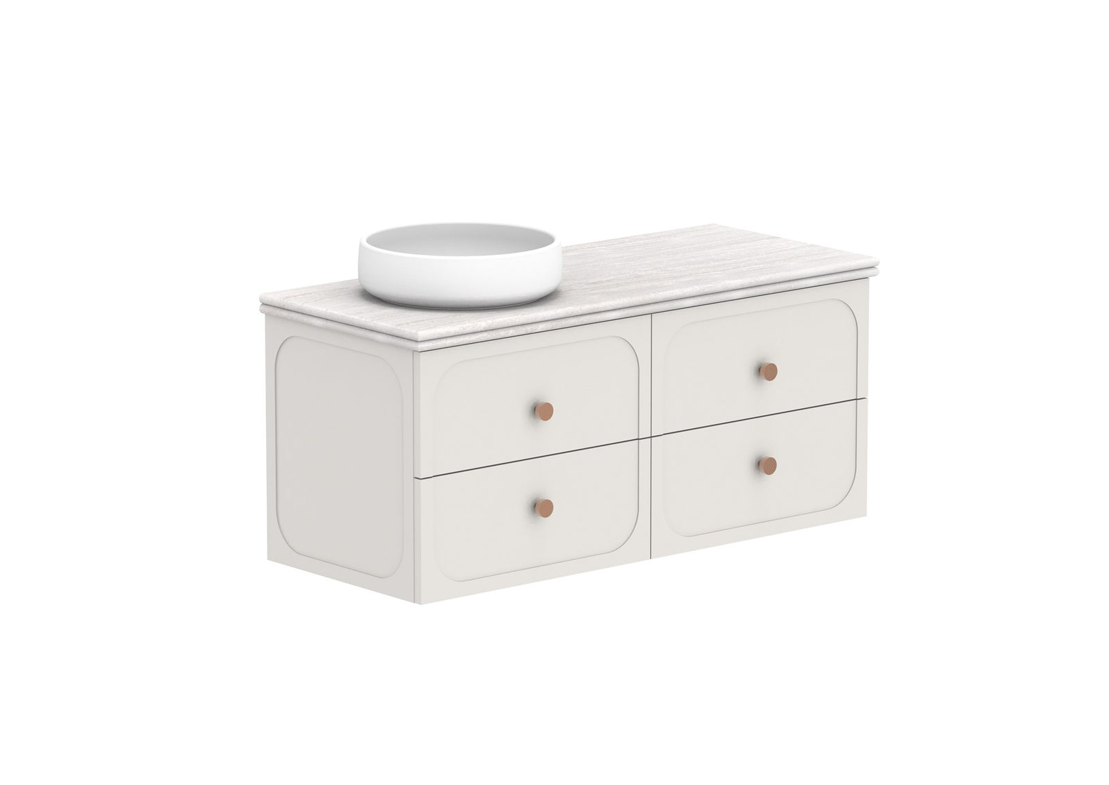 ADP Madden Wall Hung Vanity 1200mm left offset bowl