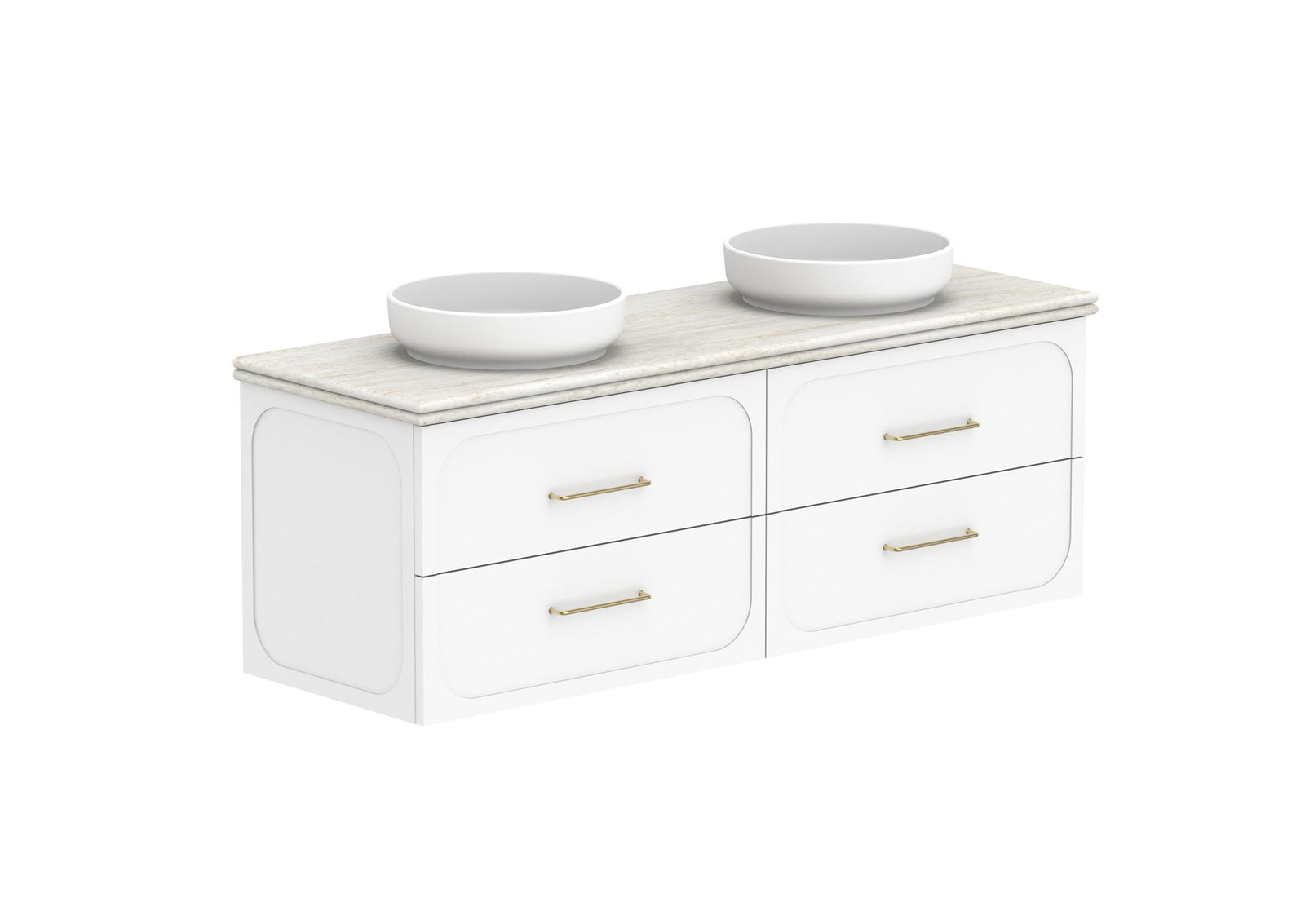 ADP Madden Wall Hung Vanity 1500mm double bowl
