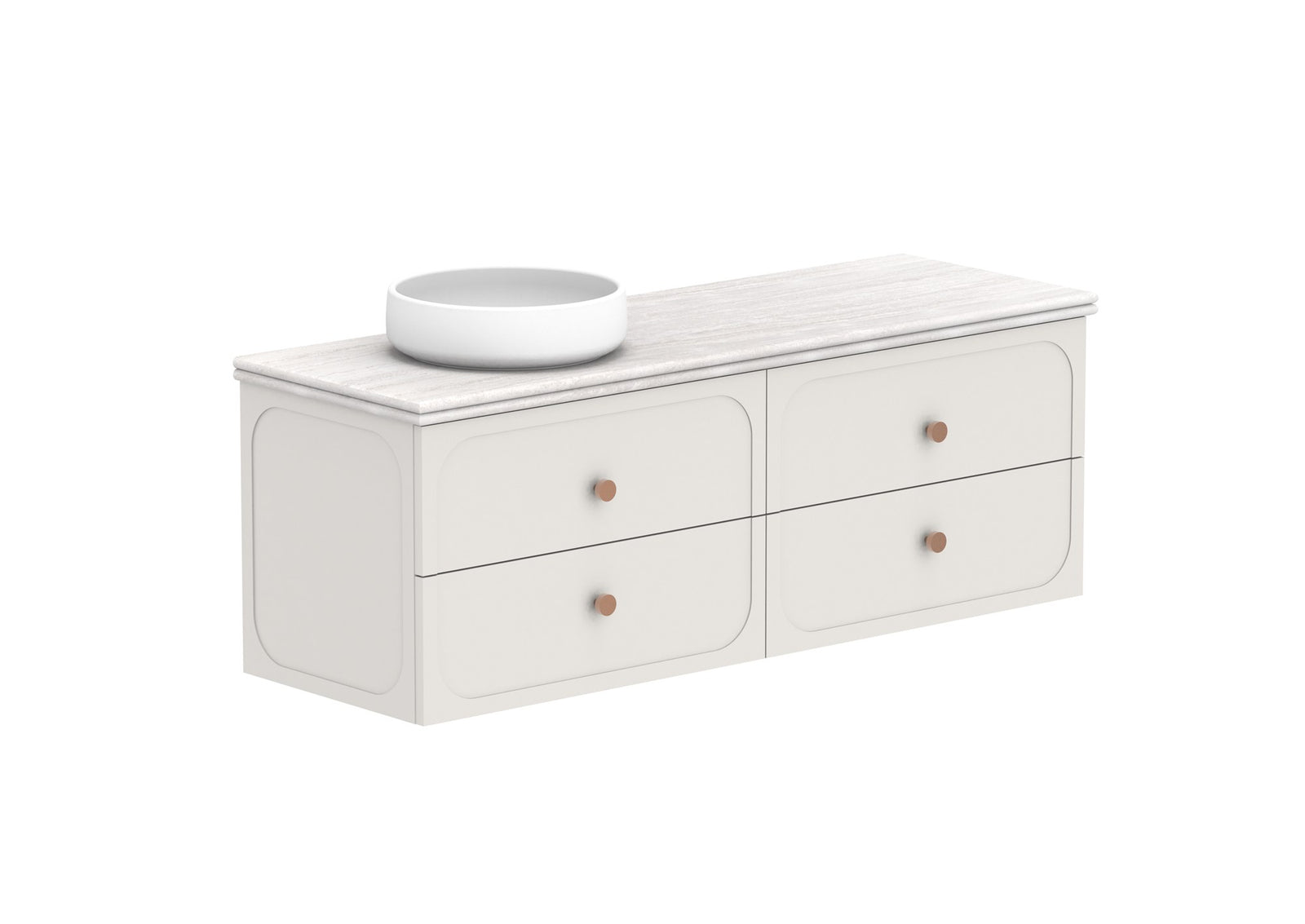 ADP Madden Wall Hung Vanity 1500mm left offset bowl