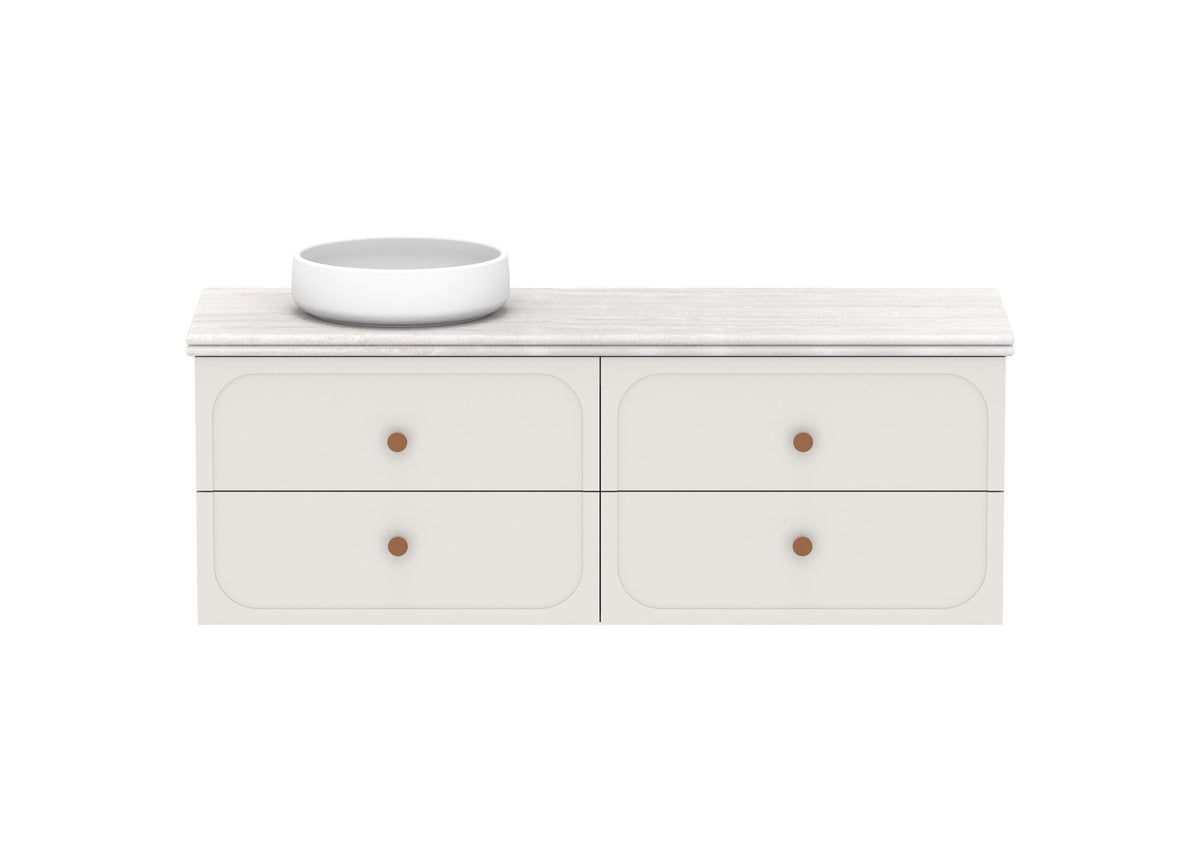 ADP Madden Wall Hung Vanity 1500mm left offset bowl, front view