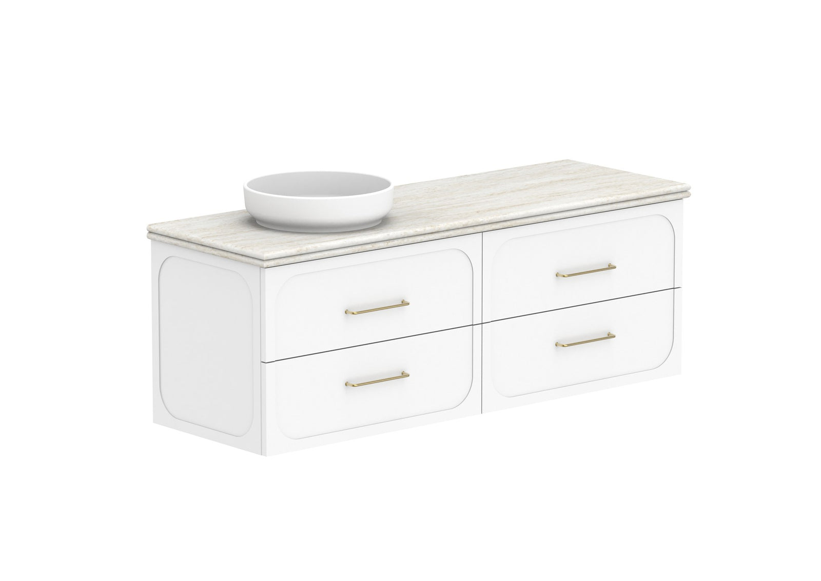 ADP Madden Wall Hung Vanity 1500mm left offset bowl