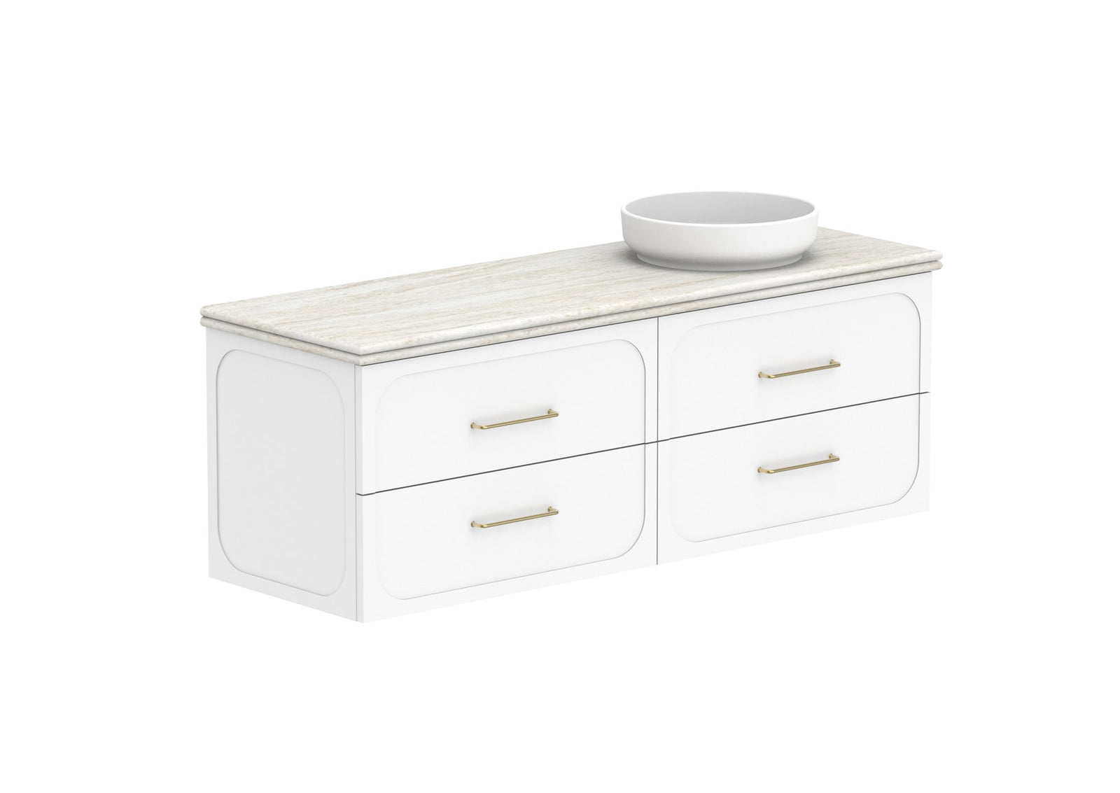 ADP Madden Wall Hung Vanity 1500mm right offset bowl