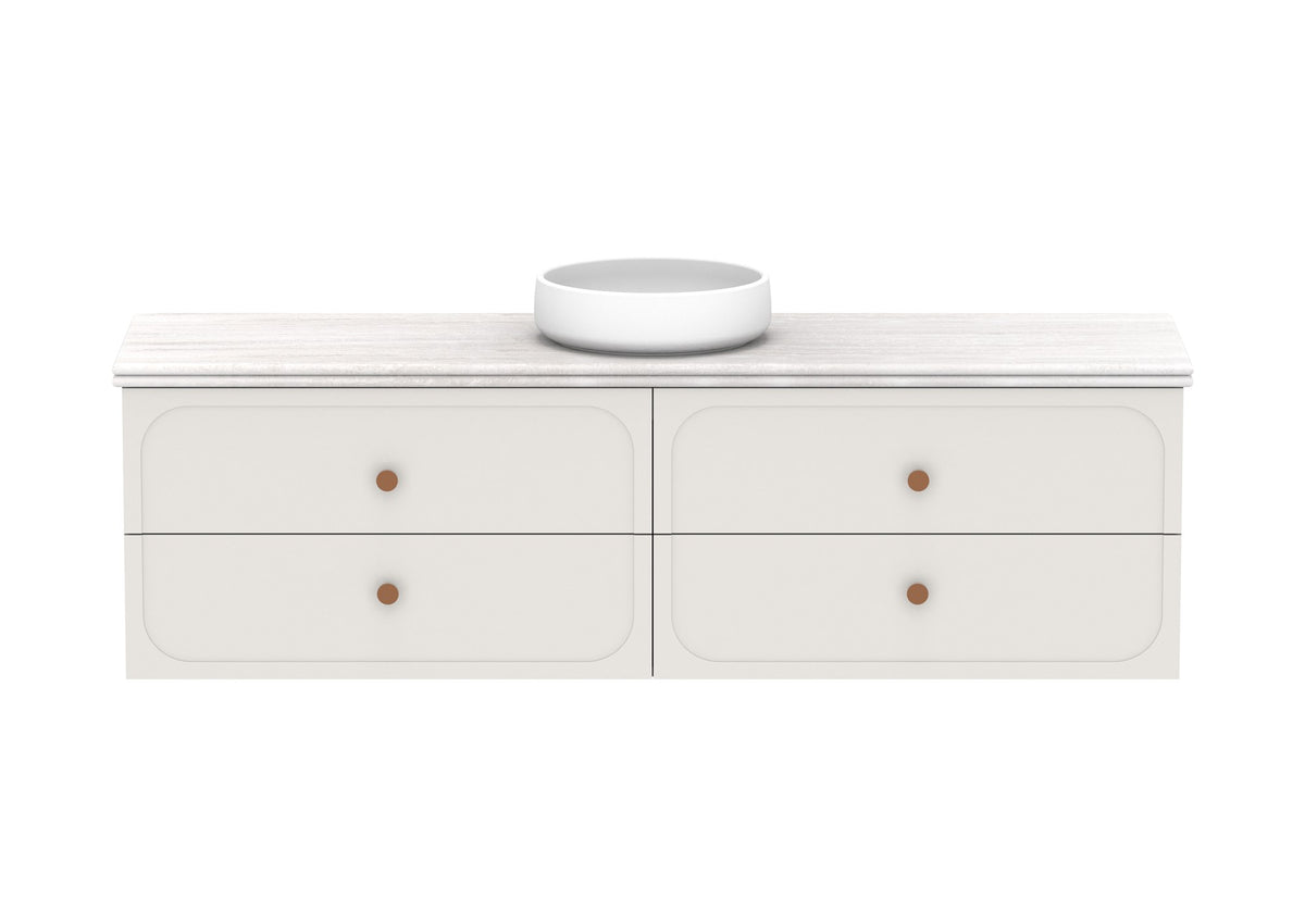 ADP Madden Wall Hung Vanity 1800mm centre bowl, front view