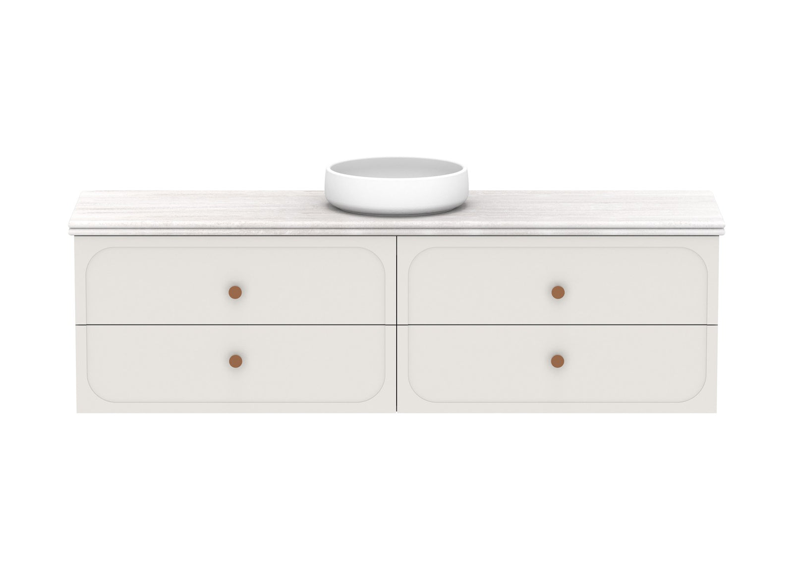 ADP Madden Wall Hung Vanity 1800mm centre bowl, front view