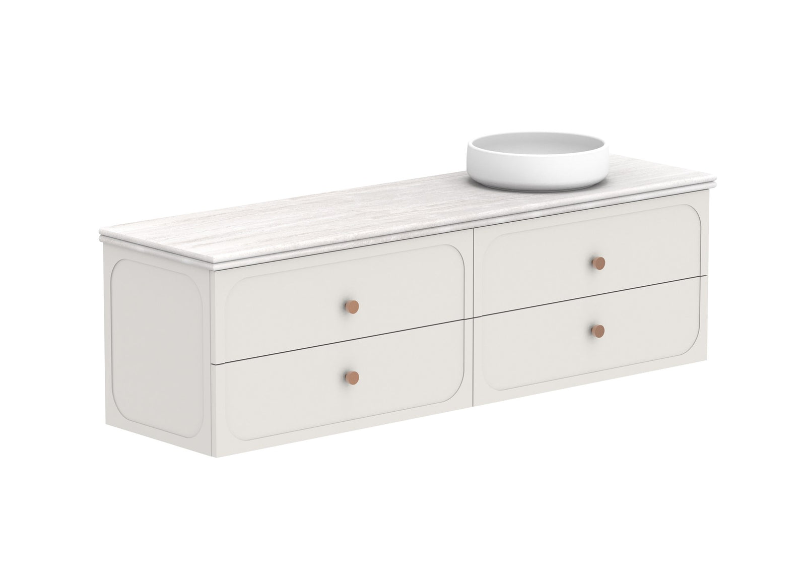 ADP Madden Wall Hung Vanity 1800mm right offset bowl